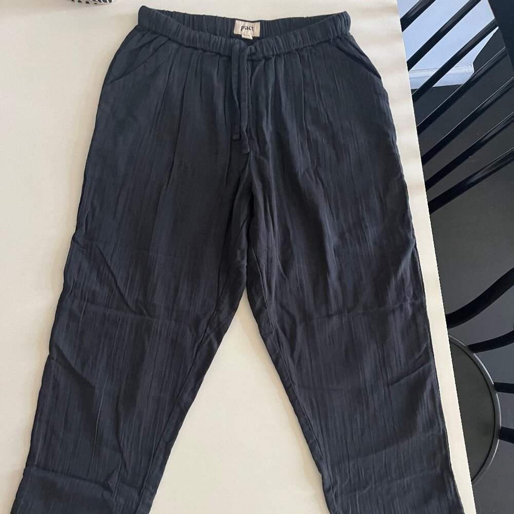Pact Organic Cotton gauzy grey lounge pants